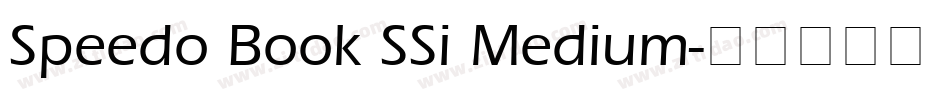 Speedo Book SSi Medium字体转换